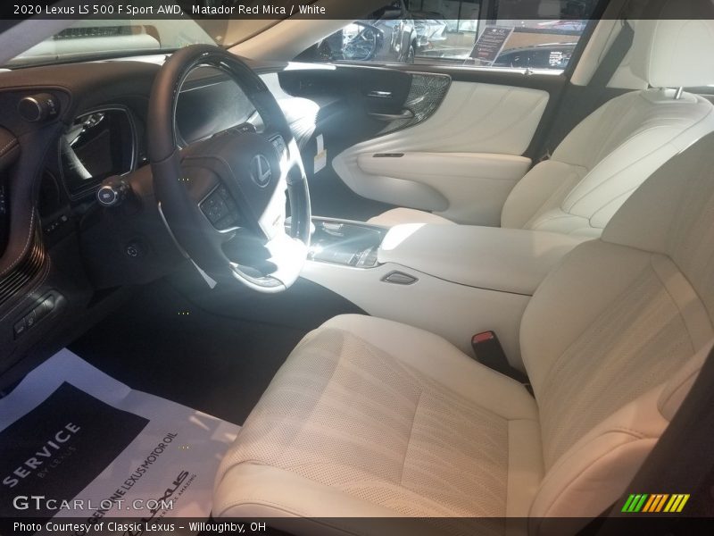 Matador Red Mica / White 2020 Lexus LS 500 F Sport AWD