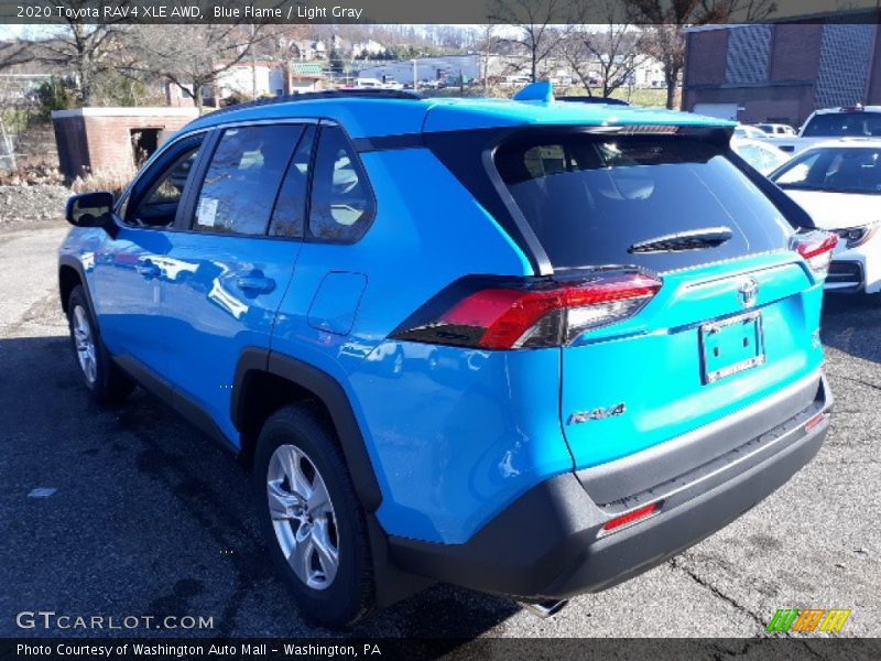 Blue Flame / Light Gray 2020 Toyota RAV4 XLE AWD