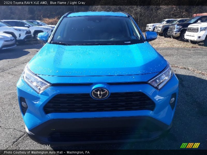 Blue Flame / Light Gray 2020 Toyota RAV4 XLE AWD