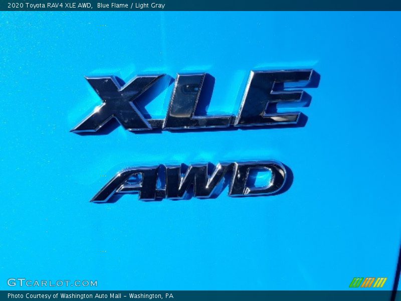 Blue Flame / Light Gray 2020 Toyota RAV4 XLE AWD