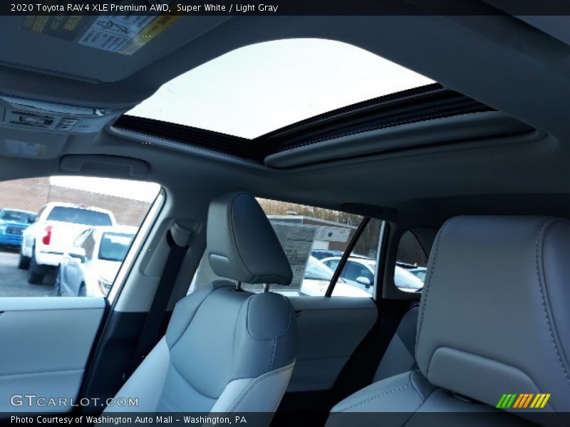 Super White / Light Gray 2020 Toyota RAV4 XLE Premium AWD
