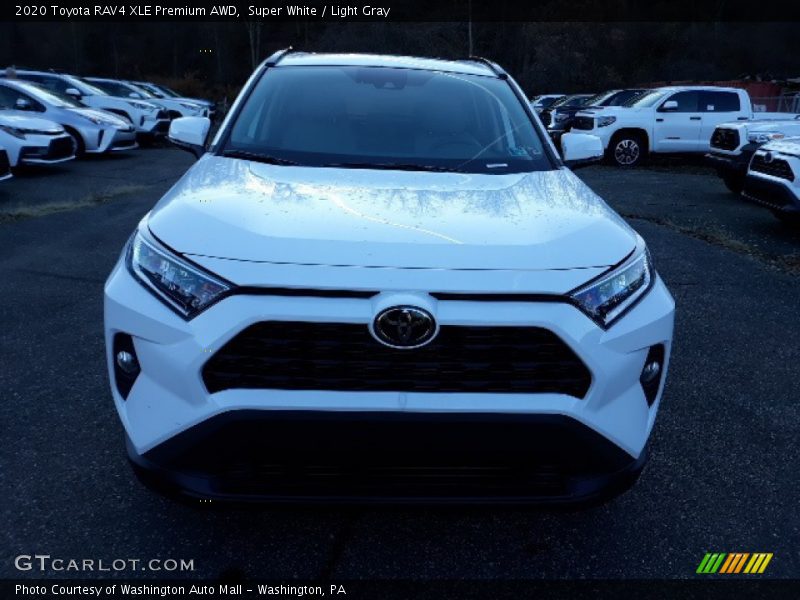 Super White / Light Gray 2020 Toyota RAV4 XLE Premium AWD
