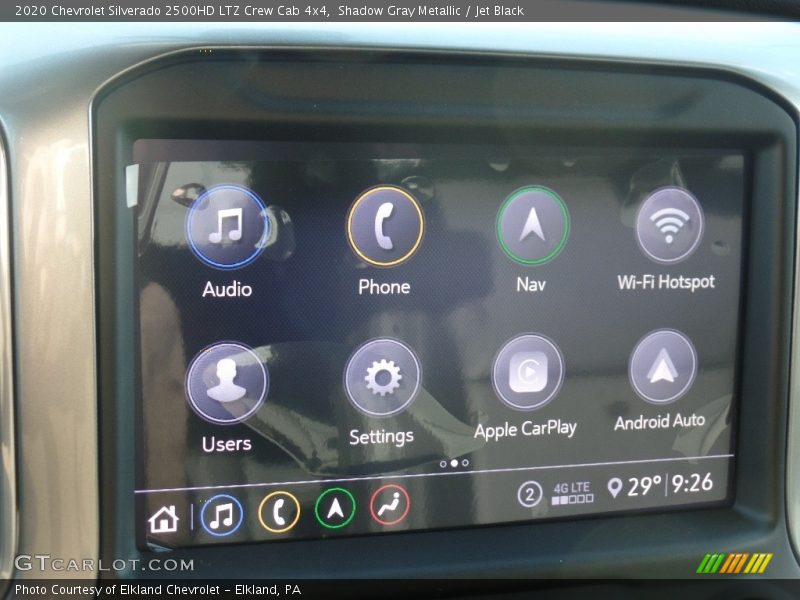 Shadow Gray Metallic / Jet Black 2020 Chevrolet Silverado 2500HD LTZ Crew Cab 4x4