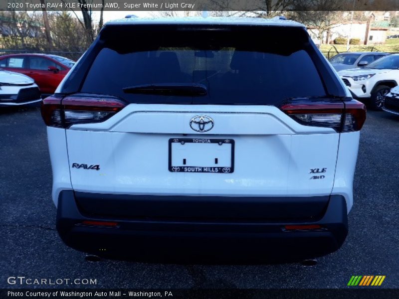 Super White / Light Gray 2020 Toyota RAV4 XLE Premium AWD