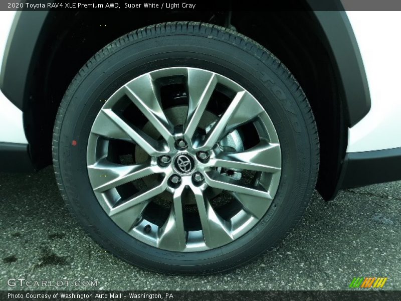 Super White / Light Gray 2020 Toyota RAV4 XLE Premium AWD