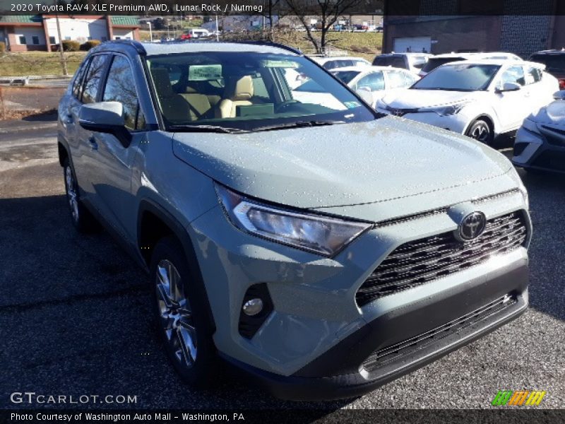 Lunar Rock / Nutmeg 2020 Toyota RAV4 XLE Premium AWD