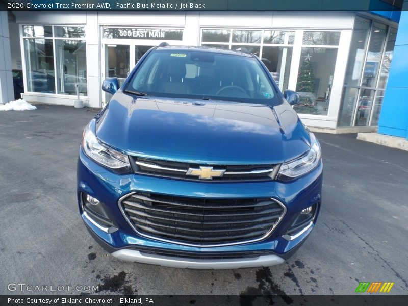 Pacific Blue Metallic / Jet Black 2020 Chevrolet Trax Premier AWD