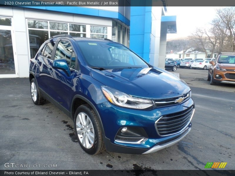 Pacific Blue Metallic / Jet Black 2020 Chevrolet Trax Premier AWD