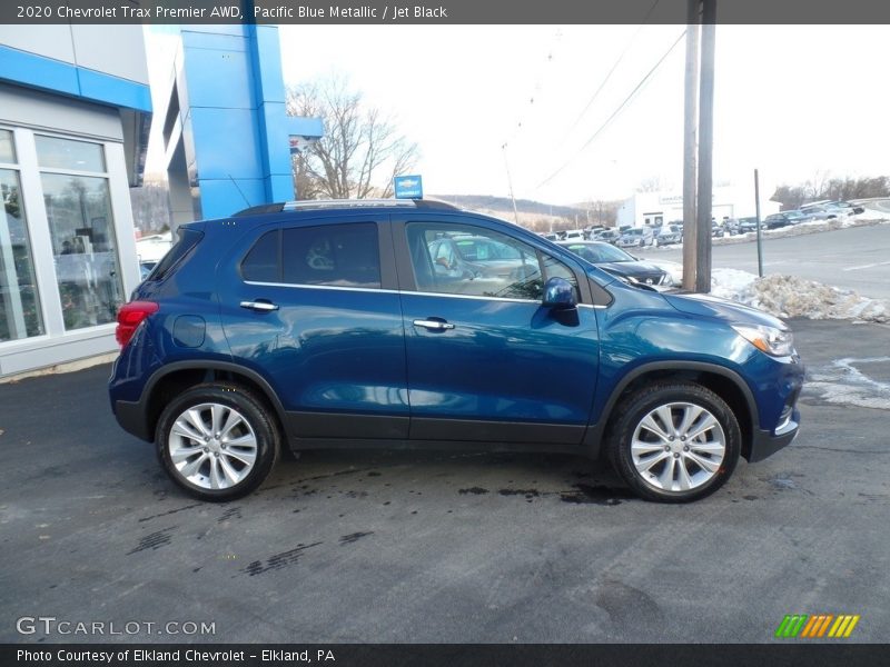 Pacific Blue Metallic / Jet Black 2020 Chevrolet Trax Premier AWD