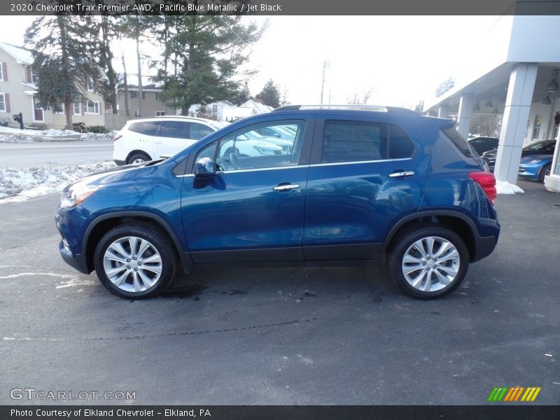 Pacific Blue Metallic / Jet Black 2020 Chevrolet Trax Premier AWD