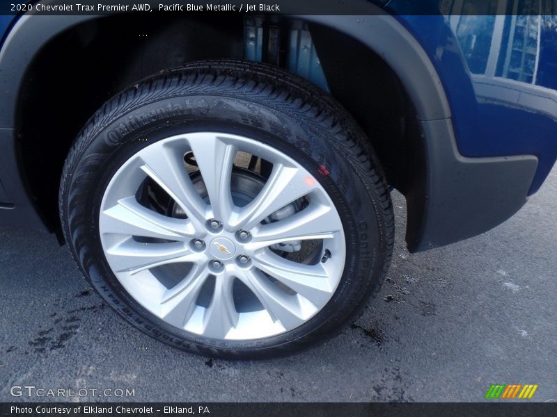 Pacific Blue Metallic / Jet Black 2020 Chevrolet Trax Premier AWD