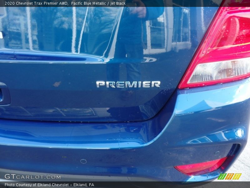 Pacific Blue Metallic / Jet Black 2020 Chevrolet Trax Premier AWD