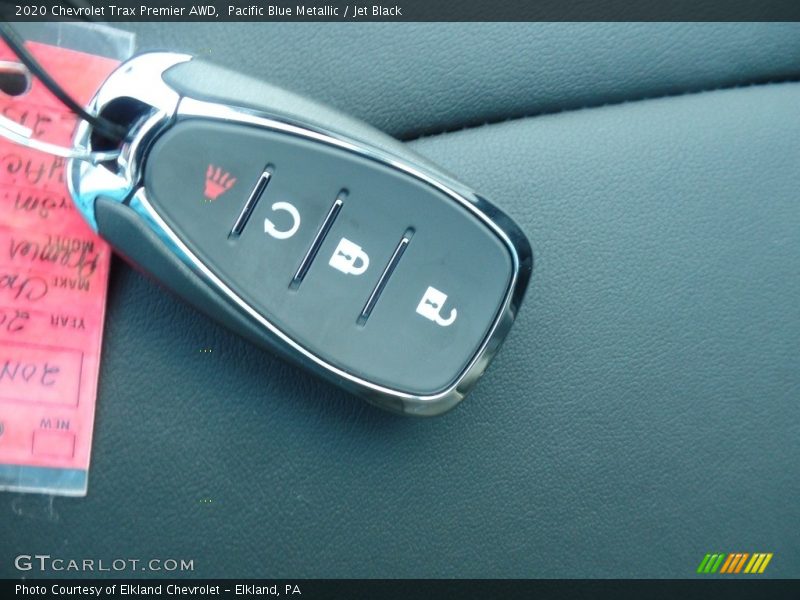 Pacific Blue Metallic / Jet Black 2020 Chevrolet Trax Premier AWD