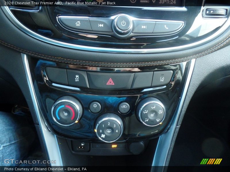Pacific Blue Metallic / Jet Black 2020 Chevrolet Trax Premier AWD