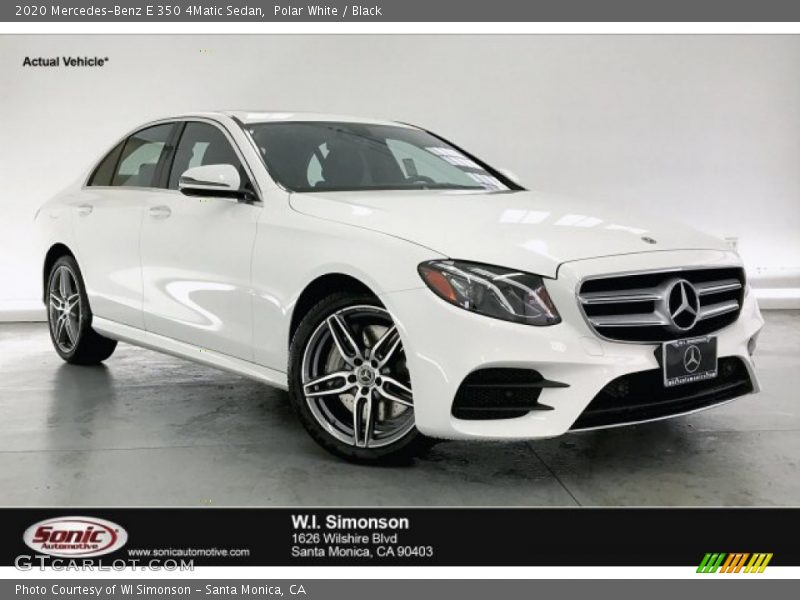 Polar White / Black 2020 Mercedes-Benz E 350 4Matic Sedan