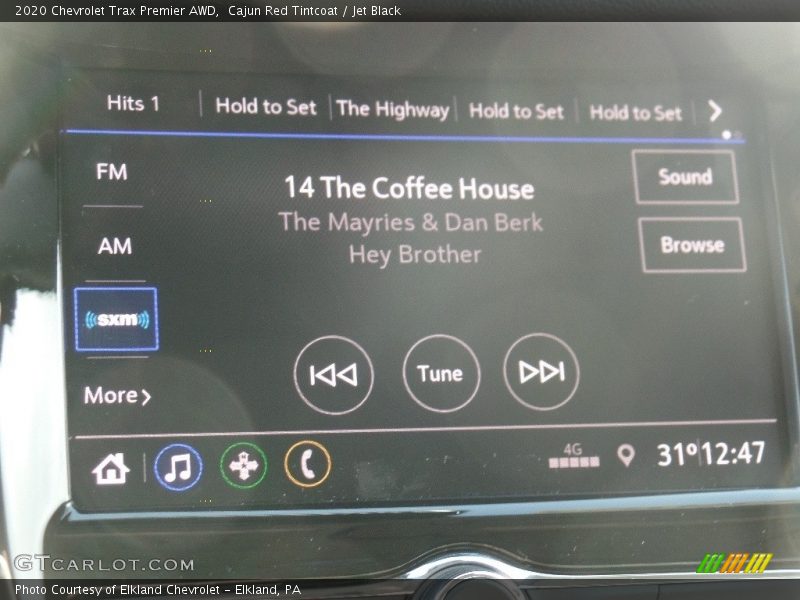 Cajun Red Tintcoat / Jet Black 2020 Chevrolet Trax Premier AWD