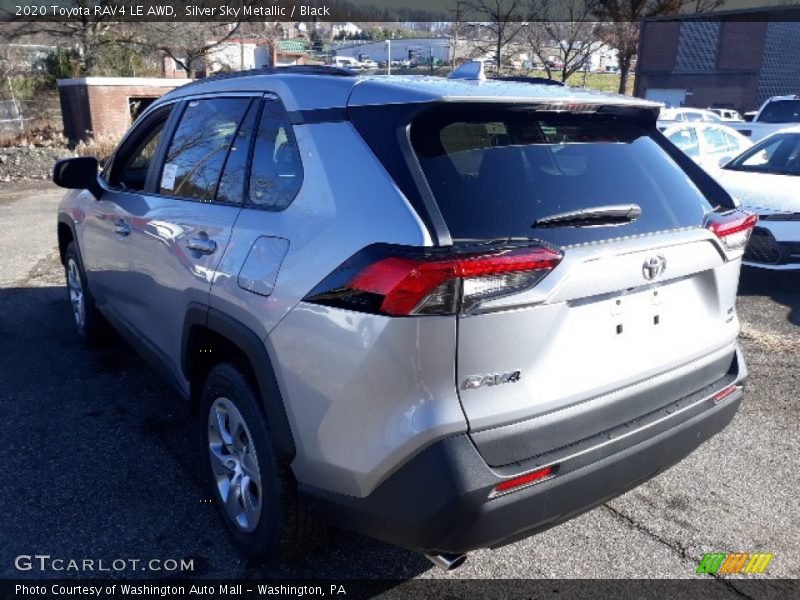 Silver Sky Metallic / Black 2020 Toyota RAV4 LE AWD