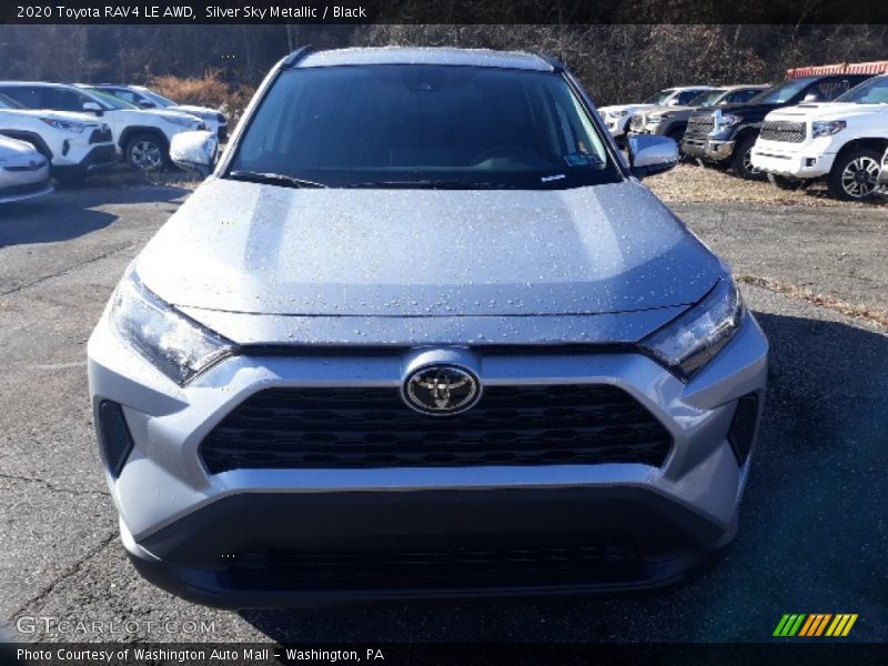 Silver Sky Metallic / Black 2020 Toyota RAV4 LE AWD