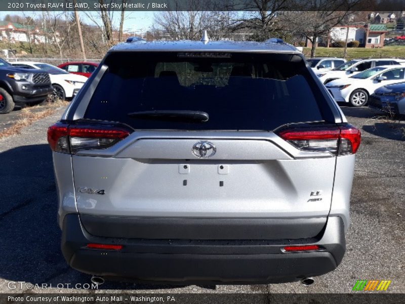 Silver Sky Metallic / Black 2020 Toyota RAV4 LE AWD