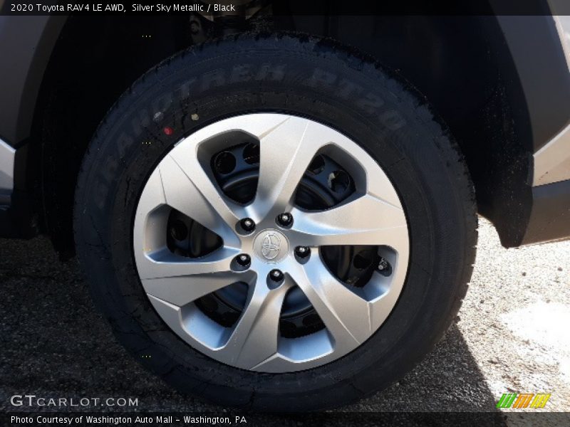 Silver Sky Metallic / Black 2020 Toyota RAV4 LE AWD