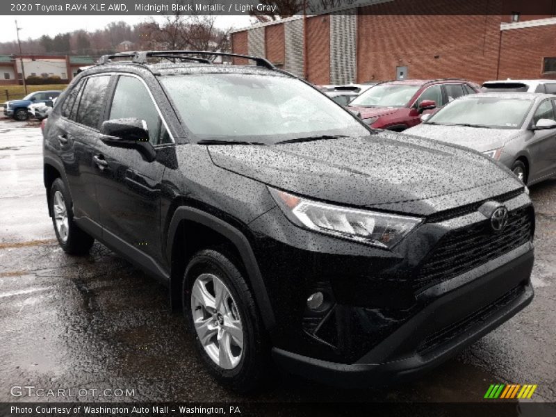 Midnight Black Metallic / Light Gray 2020 Toyota RAV4 XLE AWD