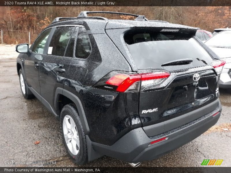 Midnight Black Metallic / Light Gray 2020 Toyota RAV4 XLE AWD