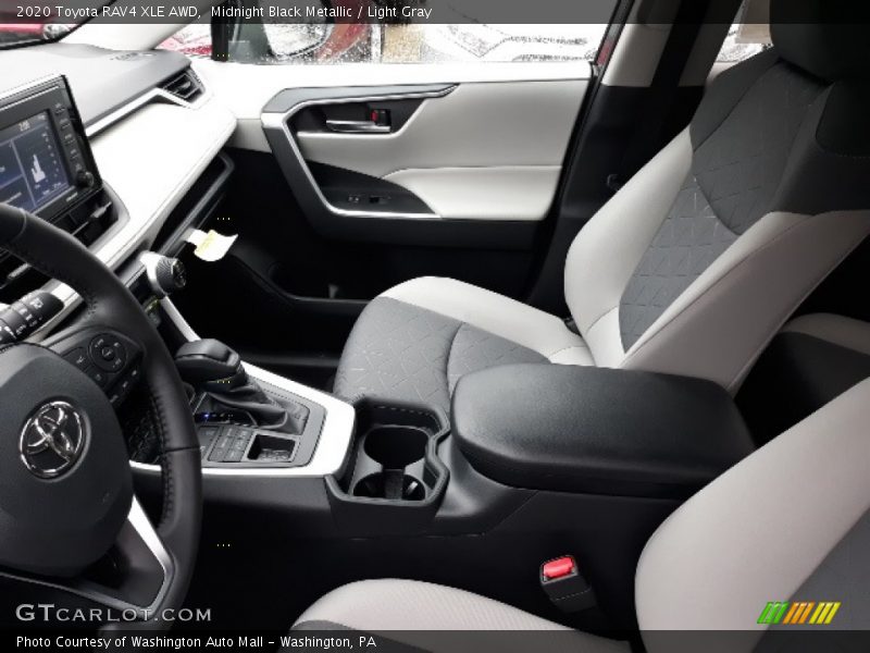 Midnight Black Metallic / Light Gray 2020 Toyota RAV4 XLE AWD