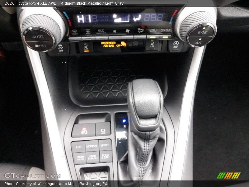 Midnight Black Metallic / Light Gray 2020 Toyota RAV4 XLE AWD
