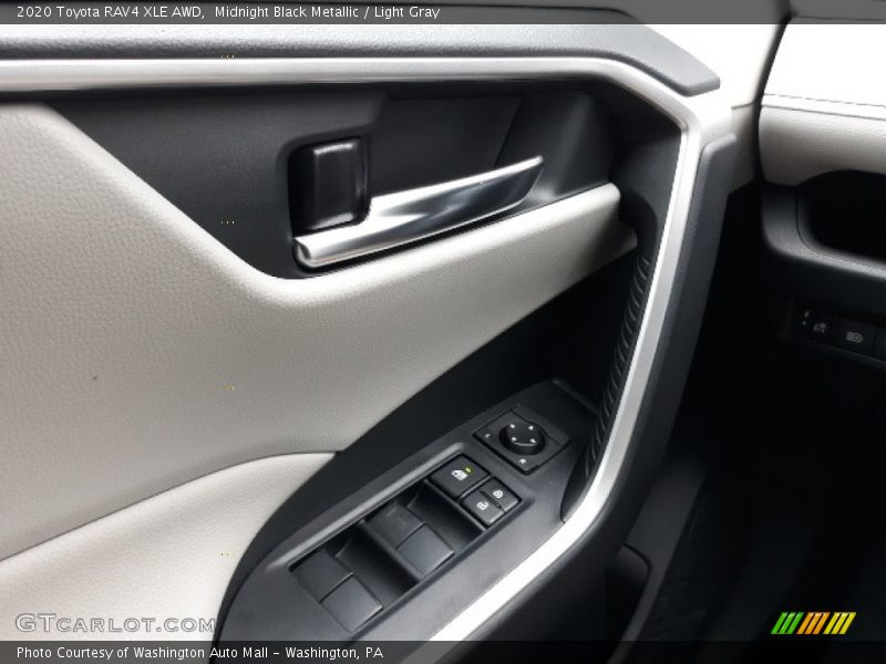 Midnight Black Metallic / Light Gray 2020 Toyota RAV4 XLE AWD