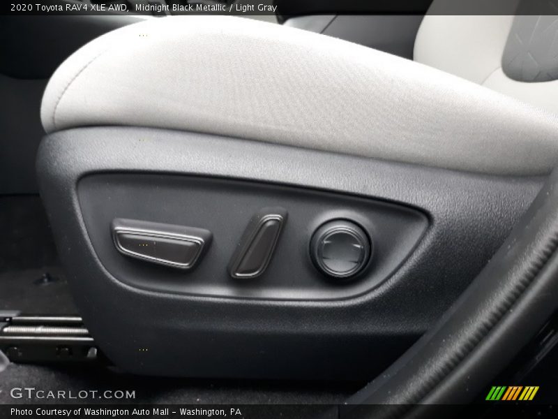 Midnight Black Metallic / Light Gray 2020 Toyota RAV4 XLE AWD