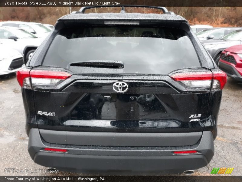 Midnight Black Metallic / Light Gray 2020 Toyota RAV4 XLE AWD
