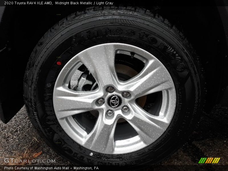 Midnight Black Metallic / Light Gray 2020 Toyota RAV4 XLE AWD