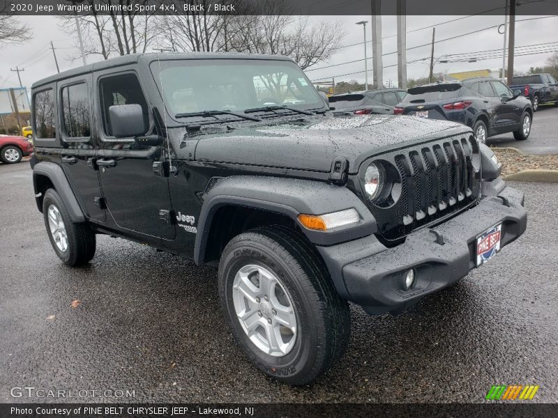 Black / Black 2020 Jeep Wrangler Unlimited Sport 4x4