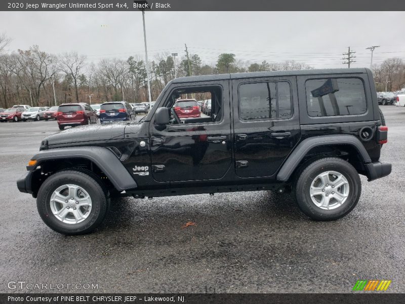 Black / Black 2020 Jeep Wrangler Unlimited Sport 4x4