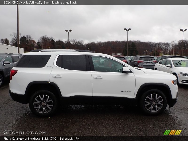 Summit White / Jet Black 2020 GMC Acadia SLE AWD