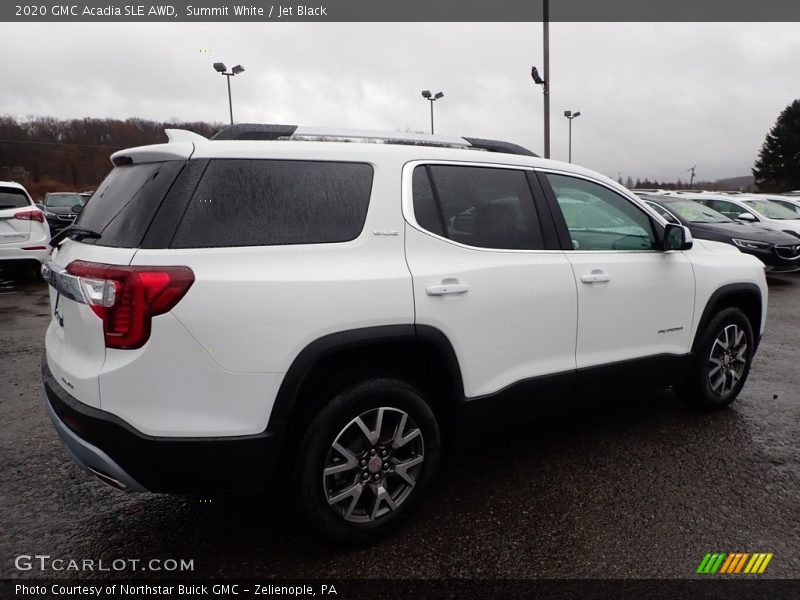 Summit White / Jet Black 2020 GMC Acadia SLE AWD
