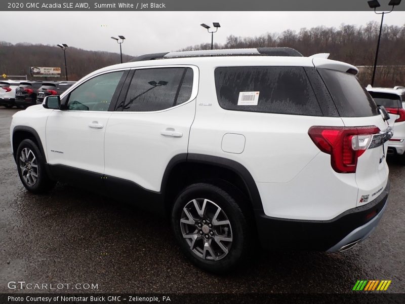 Summit White / Jet Black 2020 GMC Acadia SLE AWD