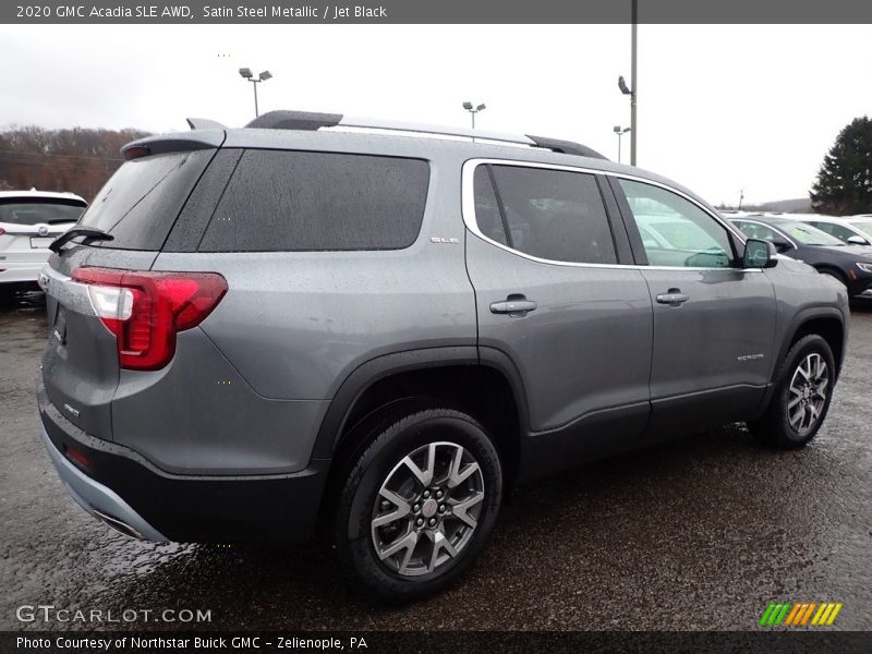 Satin Steel Metallic / Jet Black 2020 GMC Acadia SLE AWD