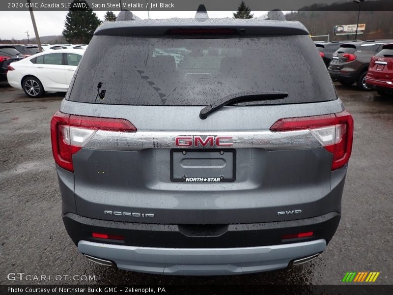 Satin Steel Metallic / Jet Black 2020 GMC Acadia SLE AWD