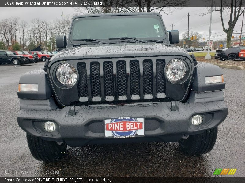 Black / Black 2020 Jeep Wrangler Unlimited Sport 4x4