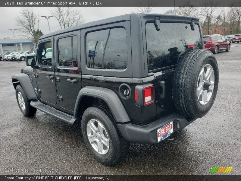 Black / Black 2020 Jeep Wrangler Unlimited Sport 4x4