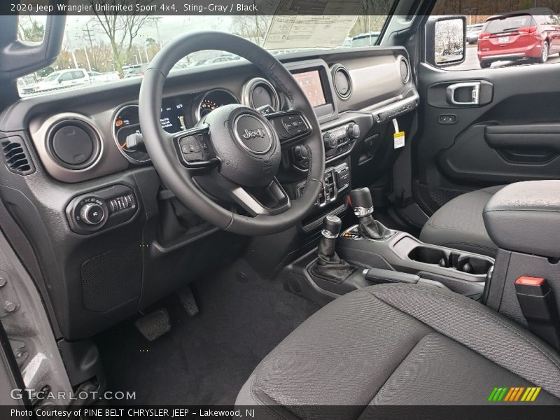 Front Seat of 2020 Wrangler Unlimited Sport 4x4