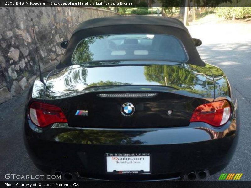 Black Sapphire Metallic / Light Sepang Bronze 2006 BMW M Roadster