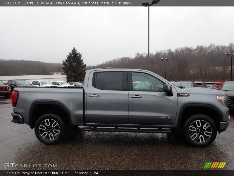 Satin Steel Metallic / Jet Black 2020 GMC Sierra 1500 AT4 Crew Cab 4WD