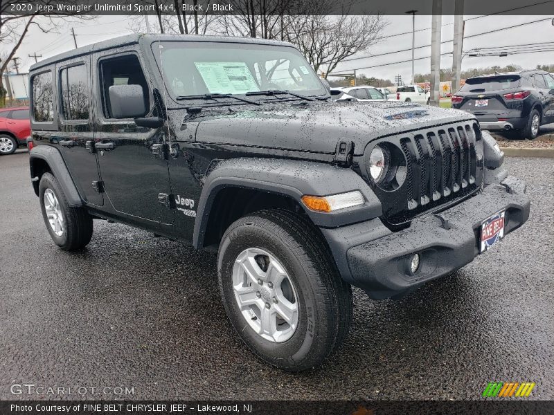 Black / Black 2020 Jeep Wrangler Unlimited Sport 4x4