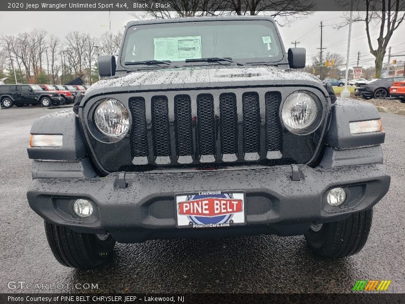 Black / Black 2020 Jeep Wrangler Unlimited Sport 4x4
