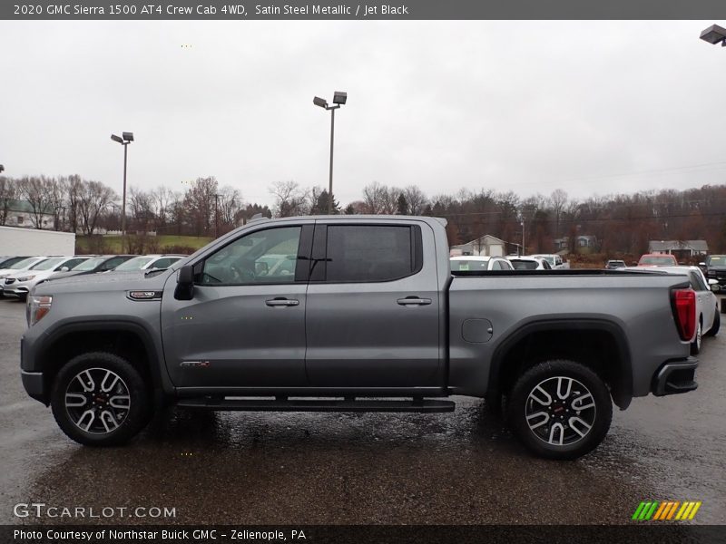 Satin Steel Metallic / Jet Black 2020 GMC Sierra 1500 AT4 Crew Cab 4WD