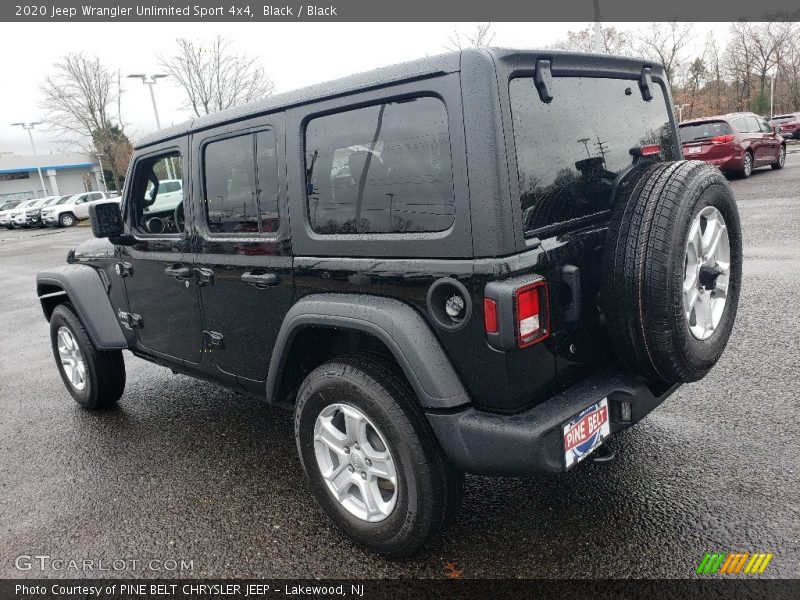 Black / Black 2020 Jeep Wrangler Unlimited Sport 4x4