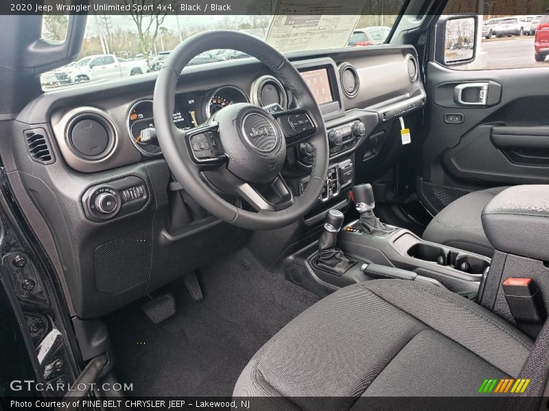 Front Seat of 2020 Wrangler Unlimited Sport 4x4