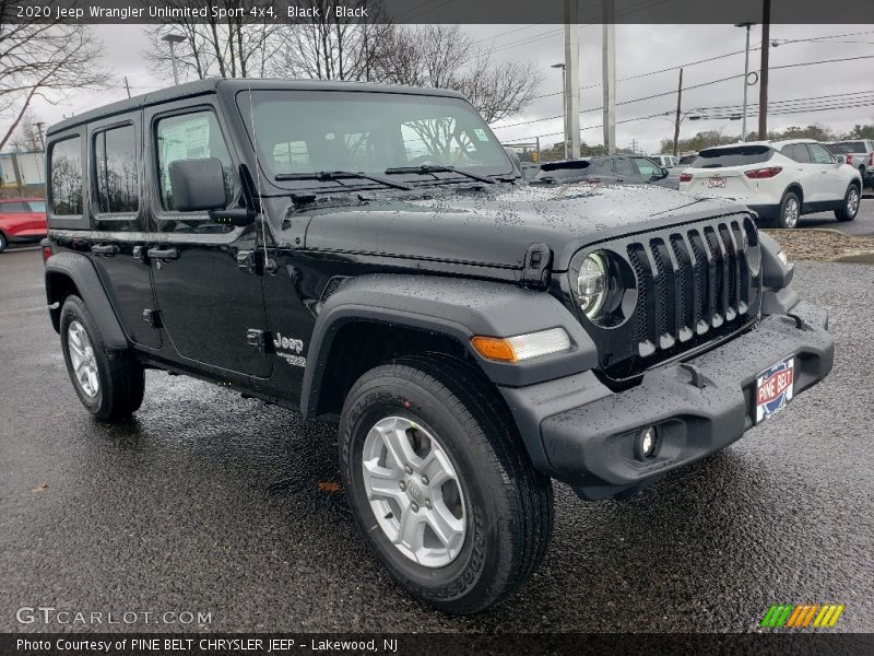 Black / Black 2020 Jeep Wrangler Unlimited Sport 4x4